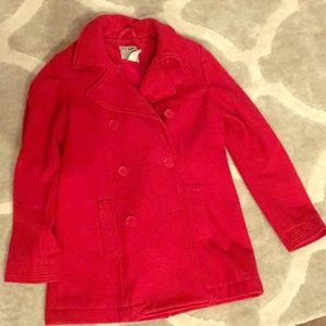 Red Pea Coat